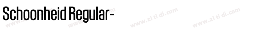 Schoonheid Regular字体转换